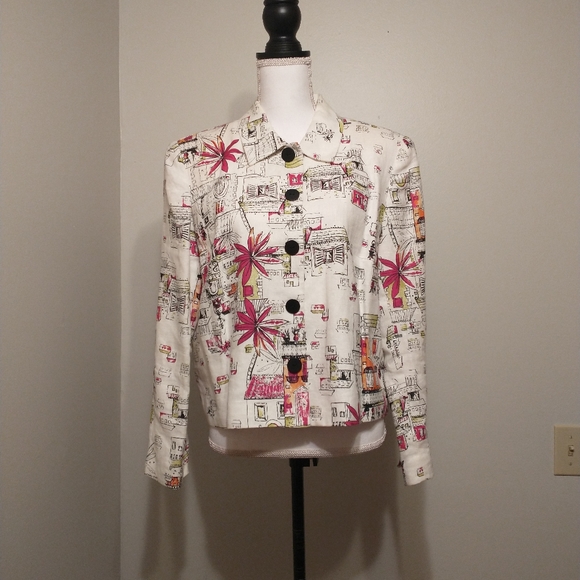 Anthracite Print Jacket size 14 GUC - Picture 5 of 5